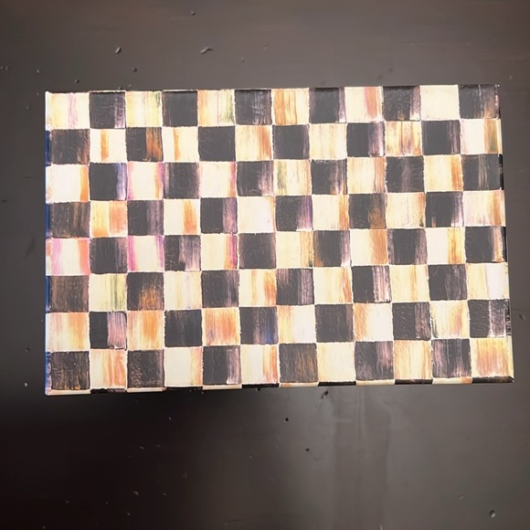 Mackenzie Childs Courtly Check Globe Ornament Retired 2011 - Picture 5 of 9